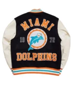 Miami Dolphins Wool Leather Varsity Jackets