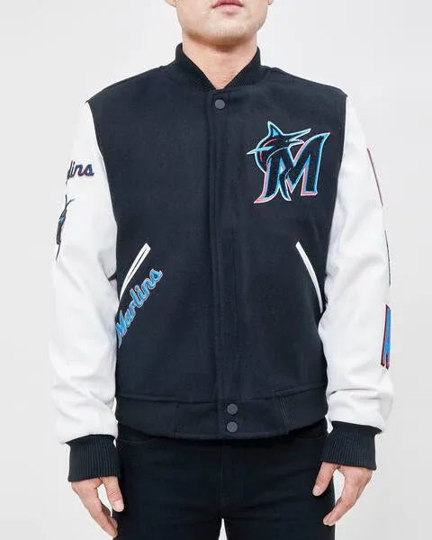 Miami Marlins Classic Wool Varsity Jacket