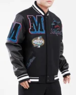 Miami Marlins Mash Up Logo Varsity Jackets