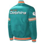 Midfield Miami Dolphins Aqua Varsity Satin Jackets