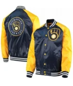 Milwaukee Brewers Blue and Yellow Jacket