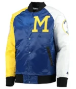 Milwaukee Brewers Tri-Color Full-Snap Satin Jacket