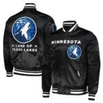 Minnesota Timberwolves 2024 City Edition Black Satin Jacket