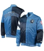 Minnesota Timberwolves 75th Anniversary Leader Satin Jacket