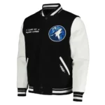 Minnesota Timberwolves City Edition Black Varsity Jackets