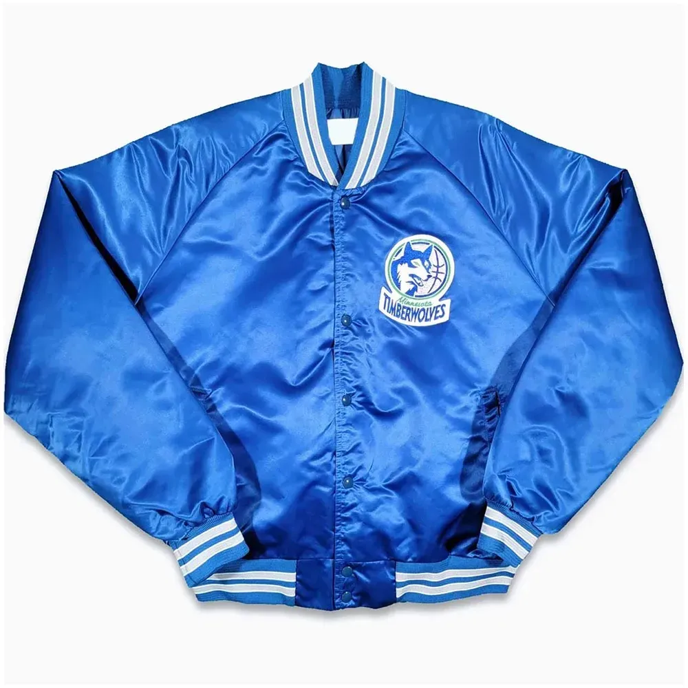 Minnesota Timberwolves Classic 80’s Satin Jacket