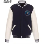 Minnesota Timberwolves Varsity Wool & Leather Jackets