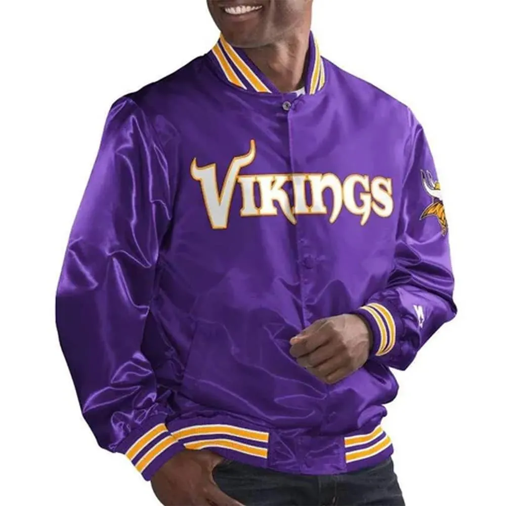 Minnesota Vikings SMU Satin Jacket