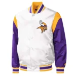 Minnesota Vikings Throwback Varsity Satin Jacket