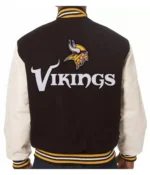 Minnesota Vikings Varsity White and Black Jackets