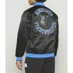 NBA Minnesota Timberwolves Heavyweight Black Satin Jackets