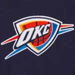 NBA Oklahoma City Thunder Wool Navy Varsity Jacket