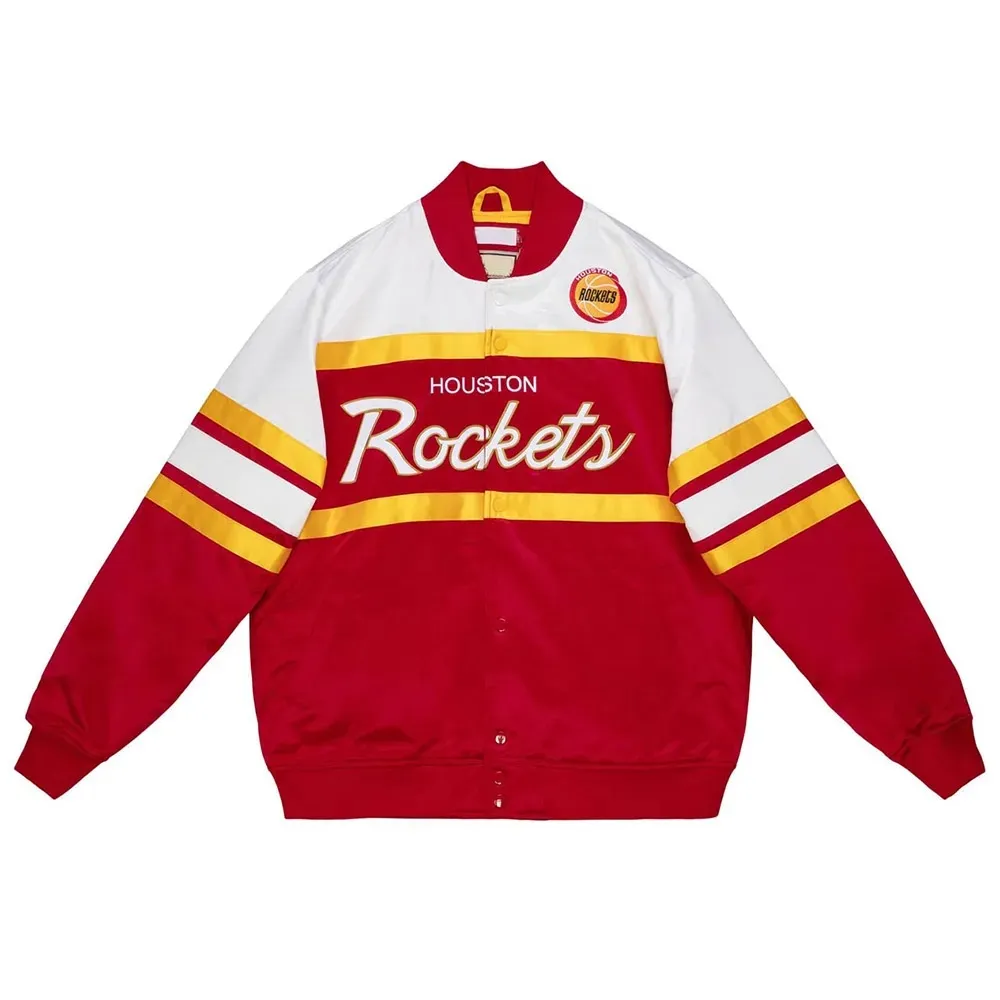 NBA Special Script Houston Rockets Satin Jacket1