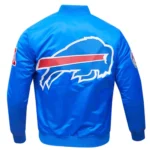 NFL Buffalo Bills Royal Blue and Red Starter Varsity Satin Jackets