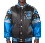 NFL Detroit Lions Real Leather Jacket