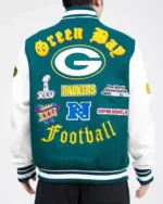 NFL Green Bay Packers Old English Men´s Wool Varsity Starter Jackets