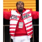 NFL Kansas City Chiefs Tech N9ne Red White Full-Snap Satin Jacket