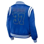 NFL Los Angeles Rams Teddy Varsity Bomber Royal Jacket