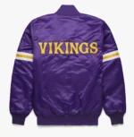 NFL Minnesota Vikings Purple Satin Varsity Jacket