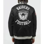 NFL Oakland Raiders Heavyweight Full-Snap Varsity Satin Jacket