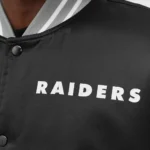 NFL Oakland Raiders Heavyweight Full-Snap Varsity Satin Jackets