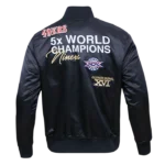 NFL San Francisco 49ers Championship Black Satin Jacket