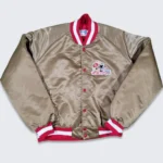 NFL Vintage 80s San Francisco 49ers Bomber Satin Jacket