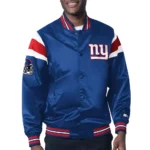 NY Giants Midweight Royal Satin Jacket