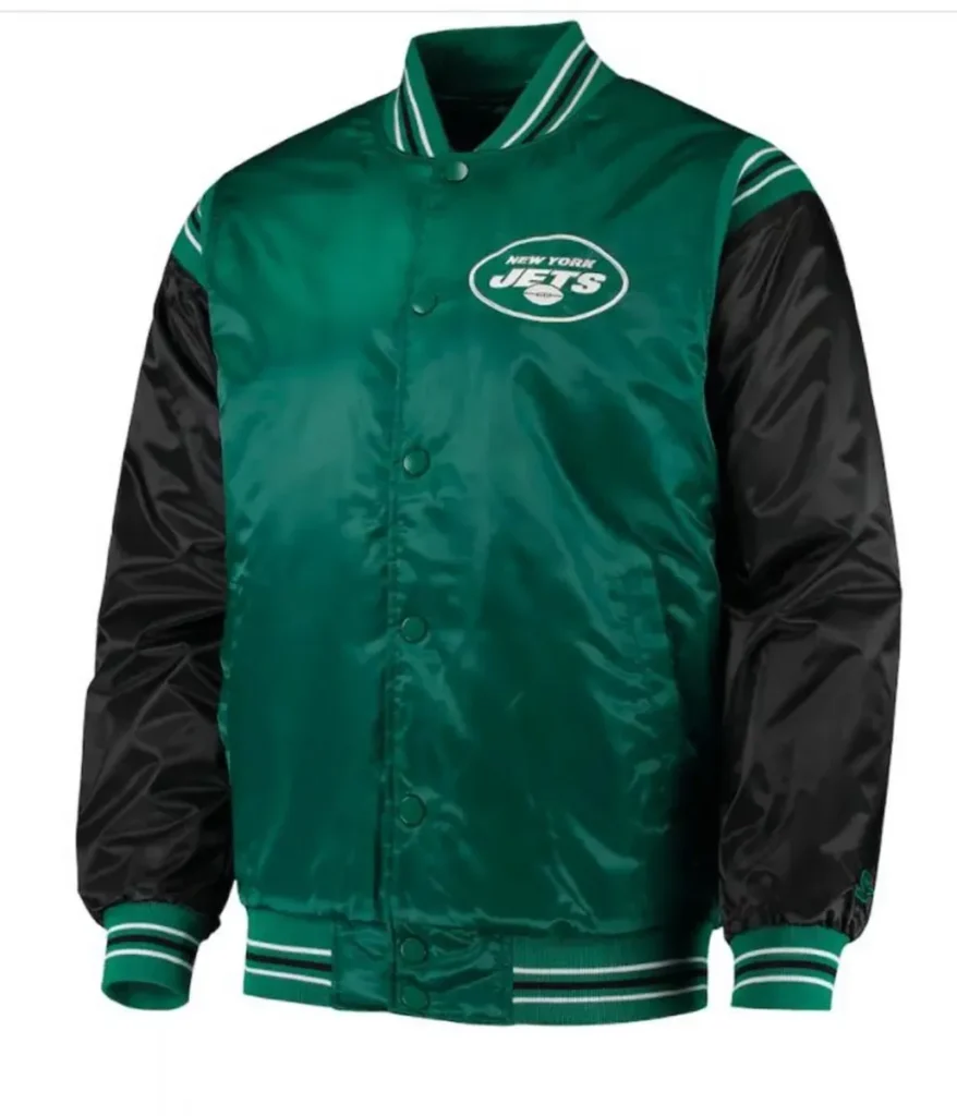 NY Jets Green and Black Satin Starter Jacket