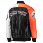 NY Mets Raglan Full-Snap Satin Jackets