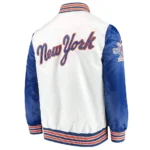 NY Mets The Legend Blue and White Satin Jackets