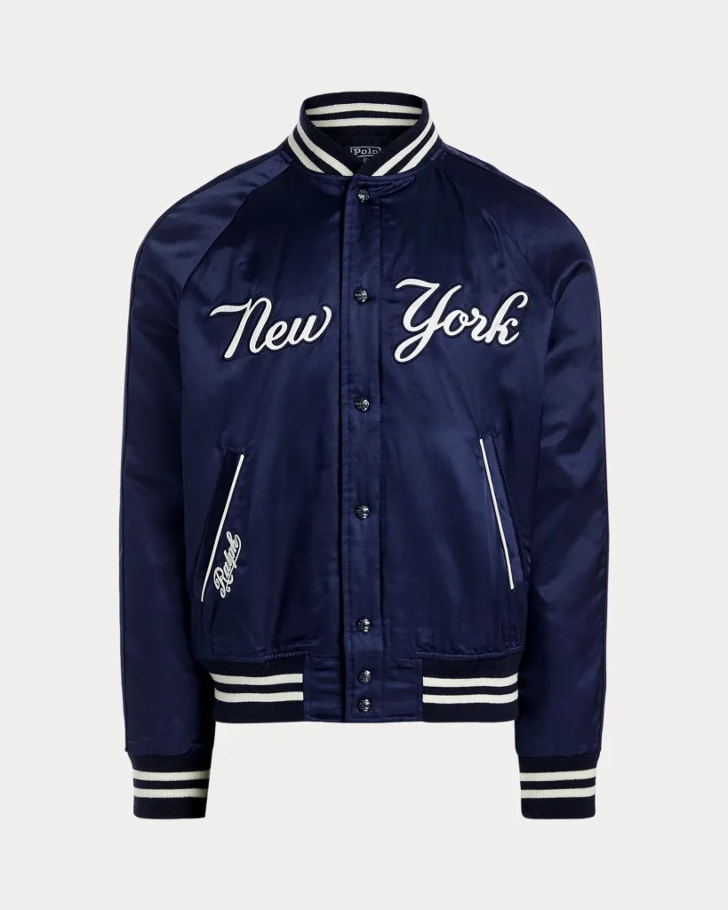 NY Yankees Polo Ralph Lauren Satin Jacket