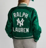 NY Yankees Polo Ralph Lauren Satin Jacket3