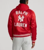 NY Yankees Polo Ralph Lauren Satin Jacket7