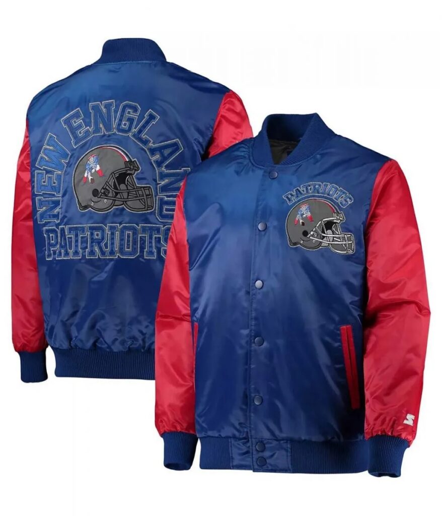 New England Patriots Locker Room Satin Jackets