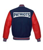 New England Patriots Red and Blue Letterman Jackets