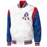 New England Patriots Shutout Throwback Red Satin Jackets