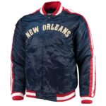 New Orleans Pelicans The Offensive Navy Satin Jacket