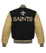 New Orleans Saints Letterman Black Gold Jackets