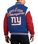 New York Giants 4 Time Super Bowl Varsity Jackets