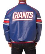 New York Giants Blue Leather Jackets