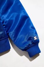 New York Giants Blue Satin Bomber Jacket