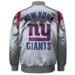 New York Giants Exclusive Gray Satin Jackets