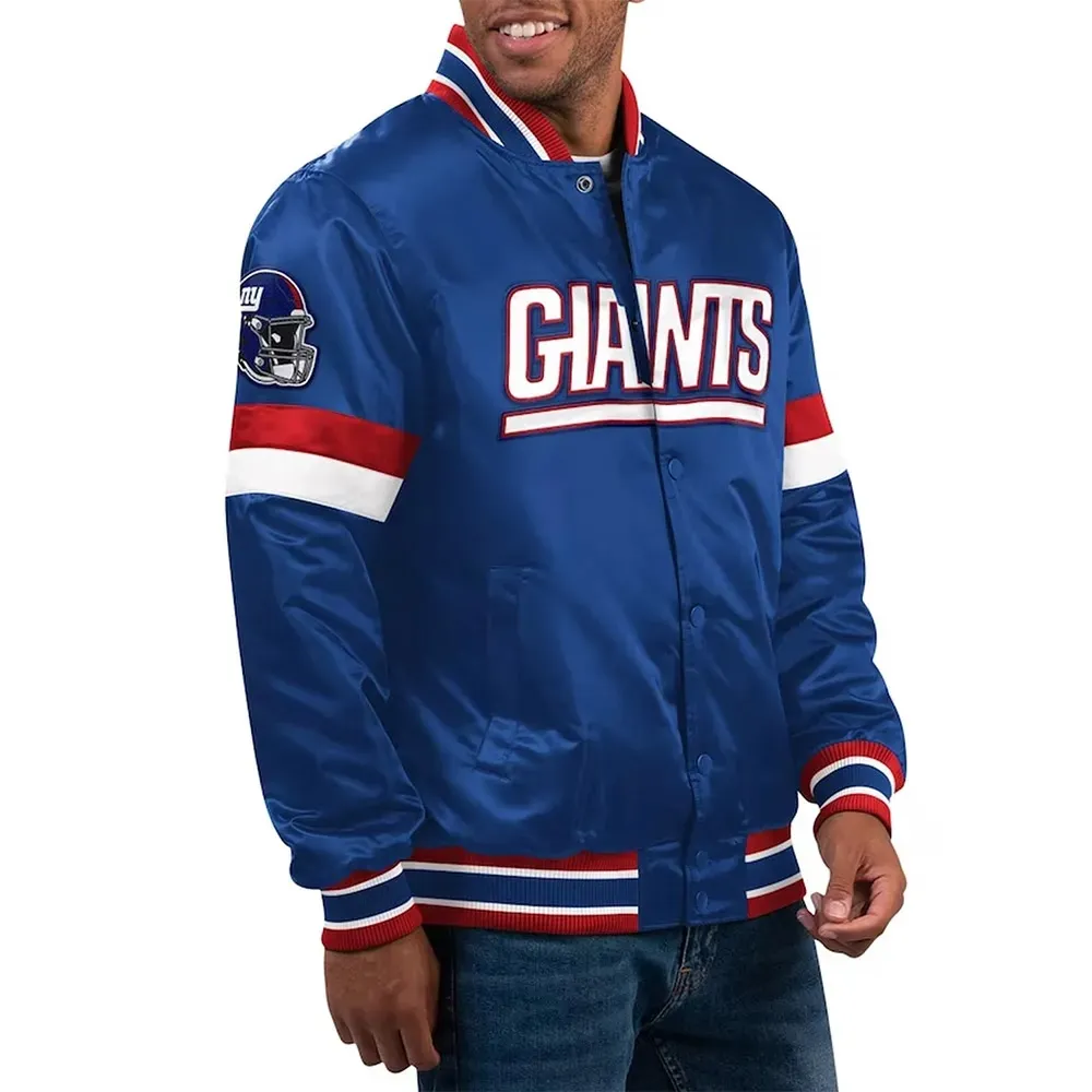 New York Giants Home Game Royal Jacket