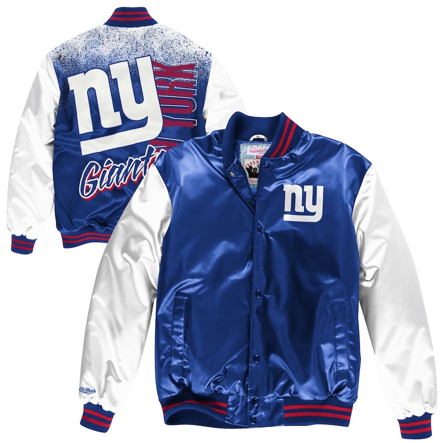 New York Giants Mitchell & Ness Sublimated Varsity Jacket