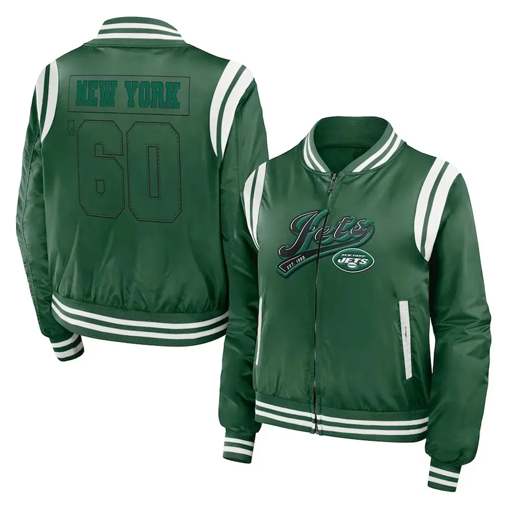 New York Jets Green Bomber Full-Zip Starter Jacket