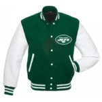 New York Jets Green and White Varsity Jacket