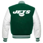 New York Jets Green and White Varsity Jackets