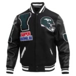 New York Jets Mashup Rib Wool Varsity Jacket