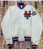 New York Mets Blue and White Satin Jackets